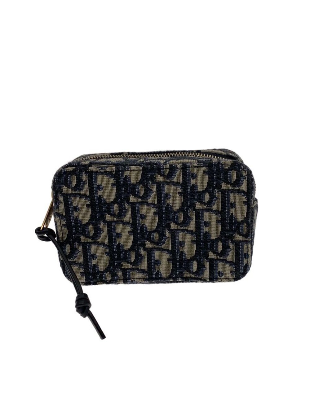 Christian Dior Pouch Clutch Canvas Blue All over
